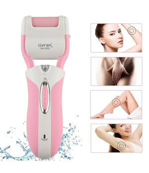 Epilatore Rasoio Elettrico Ricaricabile 3in1 Donna Corpo Pedicure Lima Gm-3052         