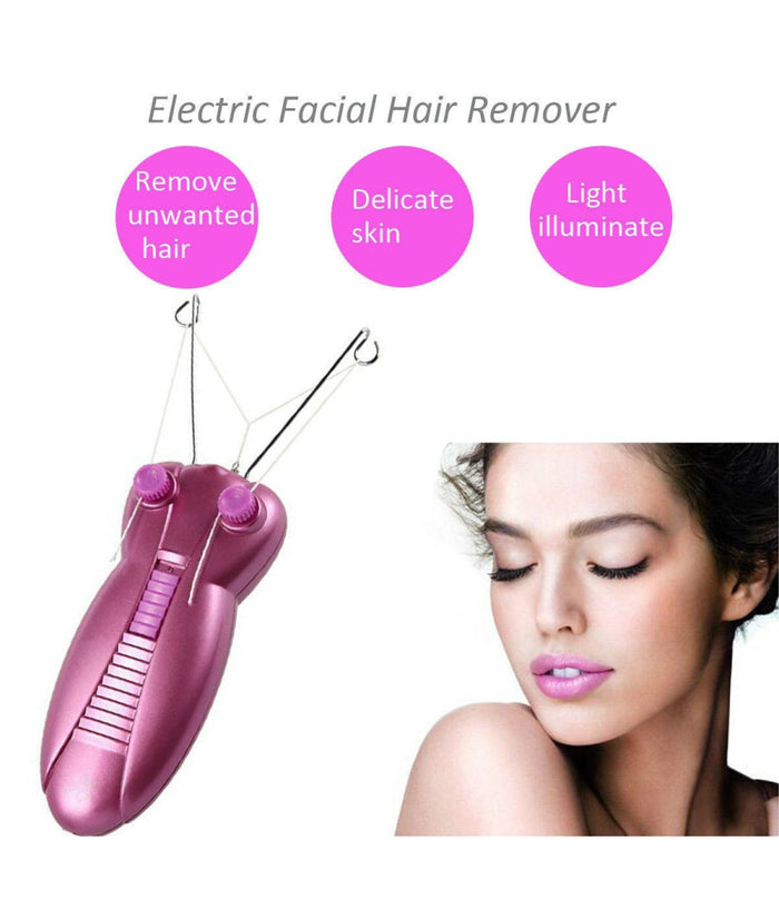 Epilazione Con Filo Arabo Elettrico Epilatore Depilatore Viso Gambe Inguine         
