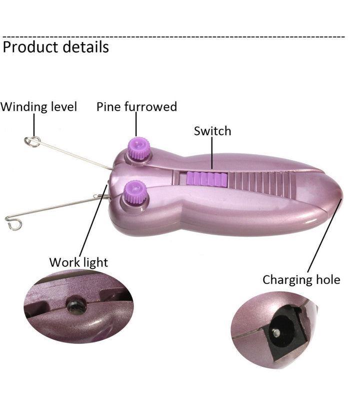 Epilazione Con Filo Arabo Elettrico Epilatore Depilatore Viso Gambe Inguine         