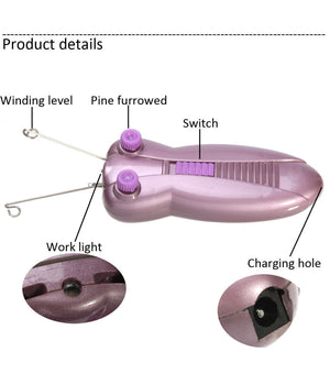 Epilazione Con Filo Arabo Elettrico Epilatore Depilatore Viso Gambe Inguine         