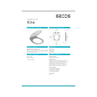 Copriwater Soft-Close Ercos "Kite" Nero Opaco