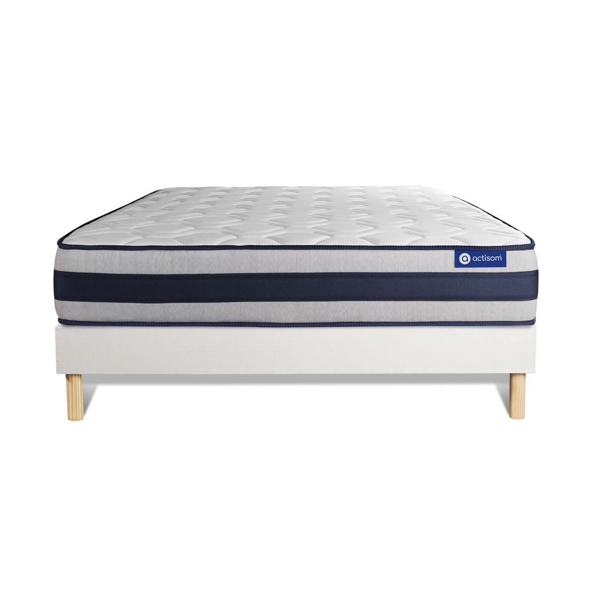 Kit rete e materasso Actiflex ergo 130x220cm - Spessore : 24cm - Molle insacchettate e memory foam - rigido