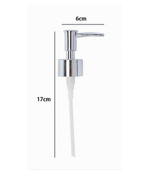 Erogatore Dosa Sapone Liquido Dispenser Pompa Ricambio Argento Universale 79817         