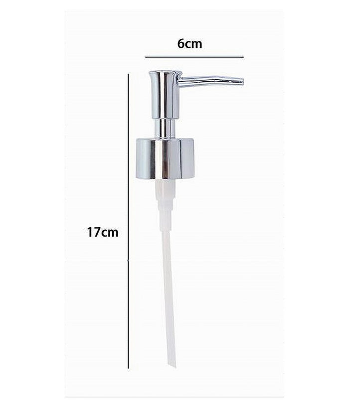 Erogatore Dosa Sapone Liquido Dispenser Pompa Ricambio Argento Universale 79817         