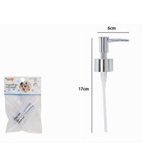 Erogatore Dosa Sapone Liquido Dispenser Pompa Ricambio Argento Universale 79817         