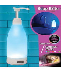 Erogatore Sapone Bottiglia Mani Soap Brite Sensore Dispenser Notturna Led Luce         