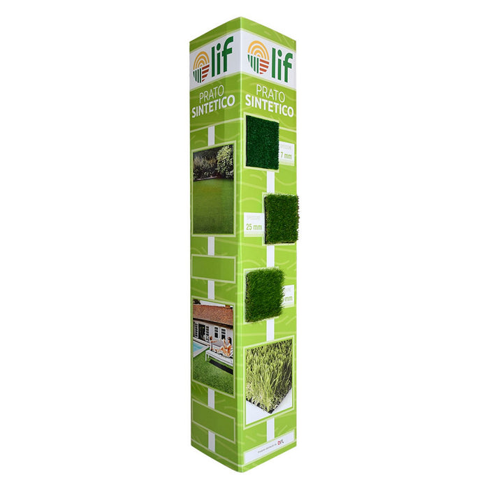 totem prato sintetico 'lif' cm. 39 + 39 + 39 x h.185 cod:ferx.totpratnlm