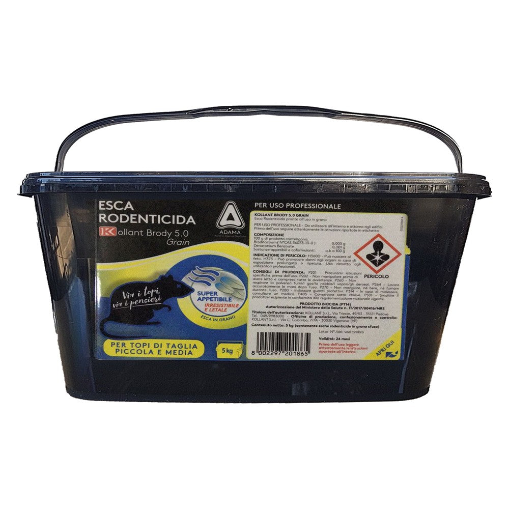 'ESCA TOPICIDA IN GRANO gr. 1500 - cf. 3 buste 500 gr.'