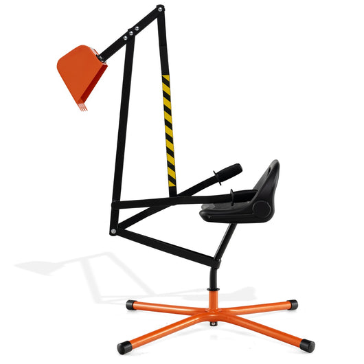 Giocattolo escavatore da sabbiera con controlli a due mani e pala flessibile-Escavatore da sabbia per bambini da costruzione Arancione