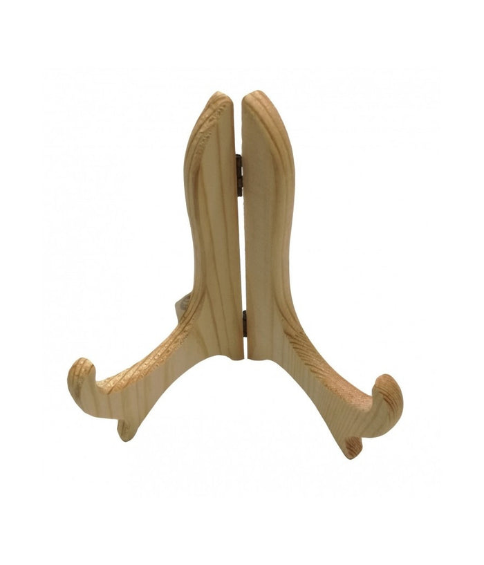 Espositore 14cm 6'' Legno Chiaro Supporto Pieghevole Cavalletto Tavolo Gancio         