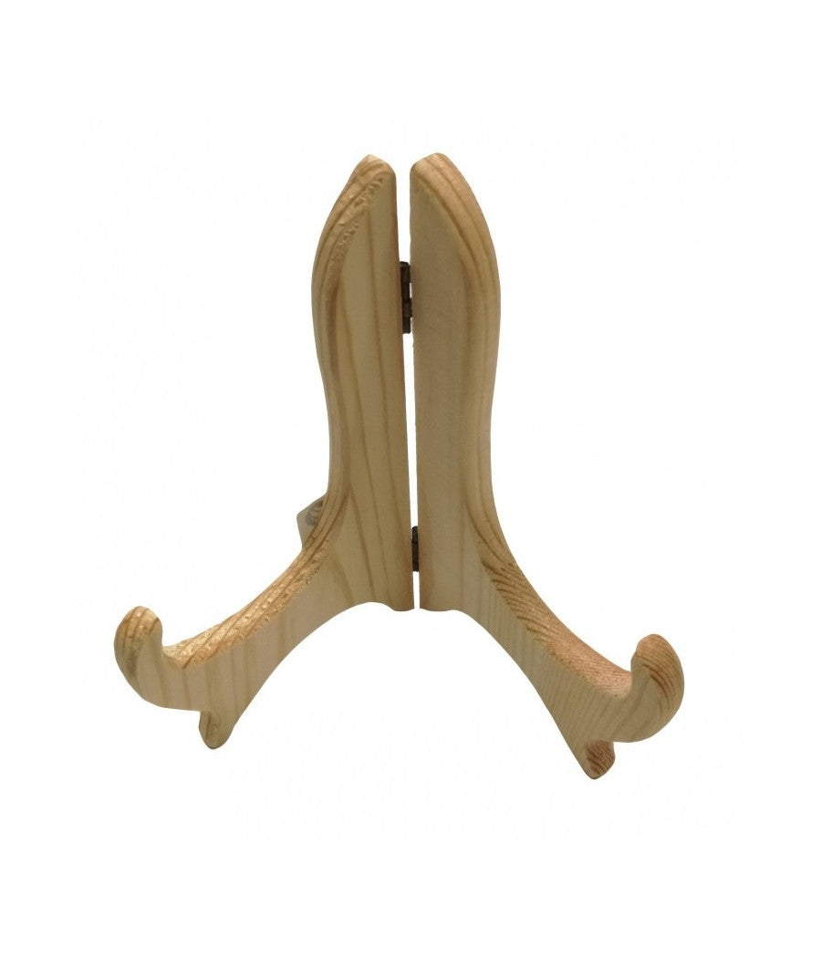 Espositore 14cm 6'' Legno Chiaro Supporto Pieghevole Cavalletto Tavolo Gancio         