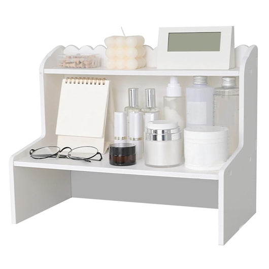 Trade Shop - Espositore Da Tavolo In Legno Scaffale Multistrato Per Cosmetici Organizzatore -