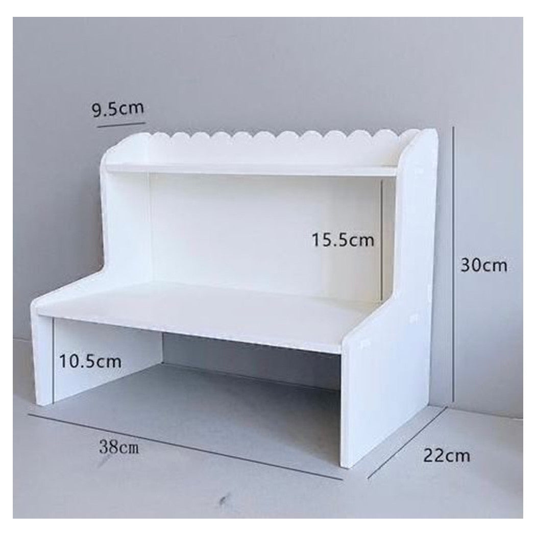 Trade Shop - Espositore Da Tavolo In Legno Scaffale Multistrato Per Cosmetici Organizzatore -