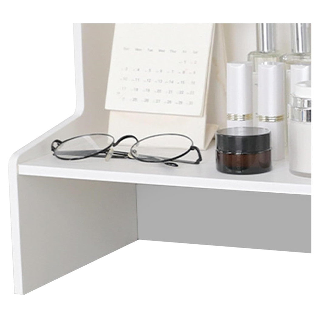 Trade Shop - Espositore Da Tavolo In Legno Scaffale Multistrato Per Cosmetici Organizzatore -