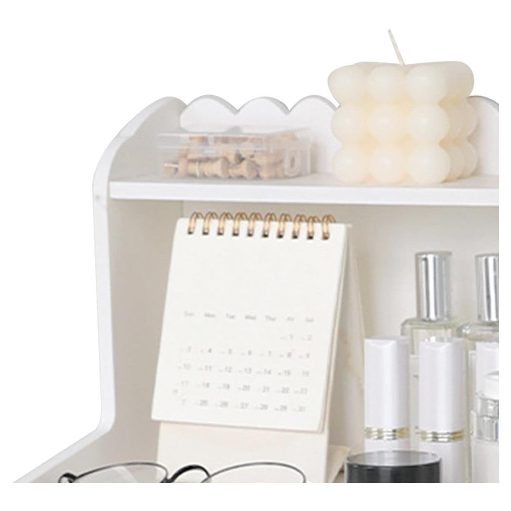 Trade Shop - Espositore Da Tavolo In Legno Scaffale Multistrato Per Cosmetici Organizzatore -