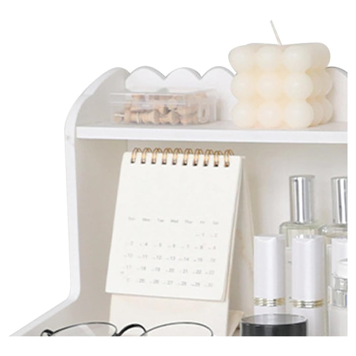 Trade Shop - Espositore Da Tavolo In Legno Scaffale Multistrato Per Cosmetici Organizzatore -