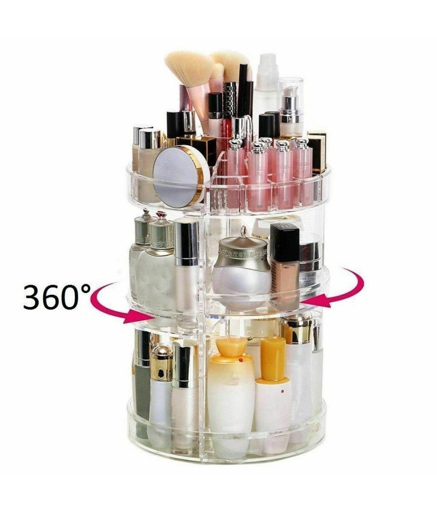 Espositore Girevole Trasparente Porta Trucchi Cosmetici Organizer Smalti         