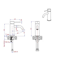 Rubinetto lavabo acciaio inox spazzolato essential