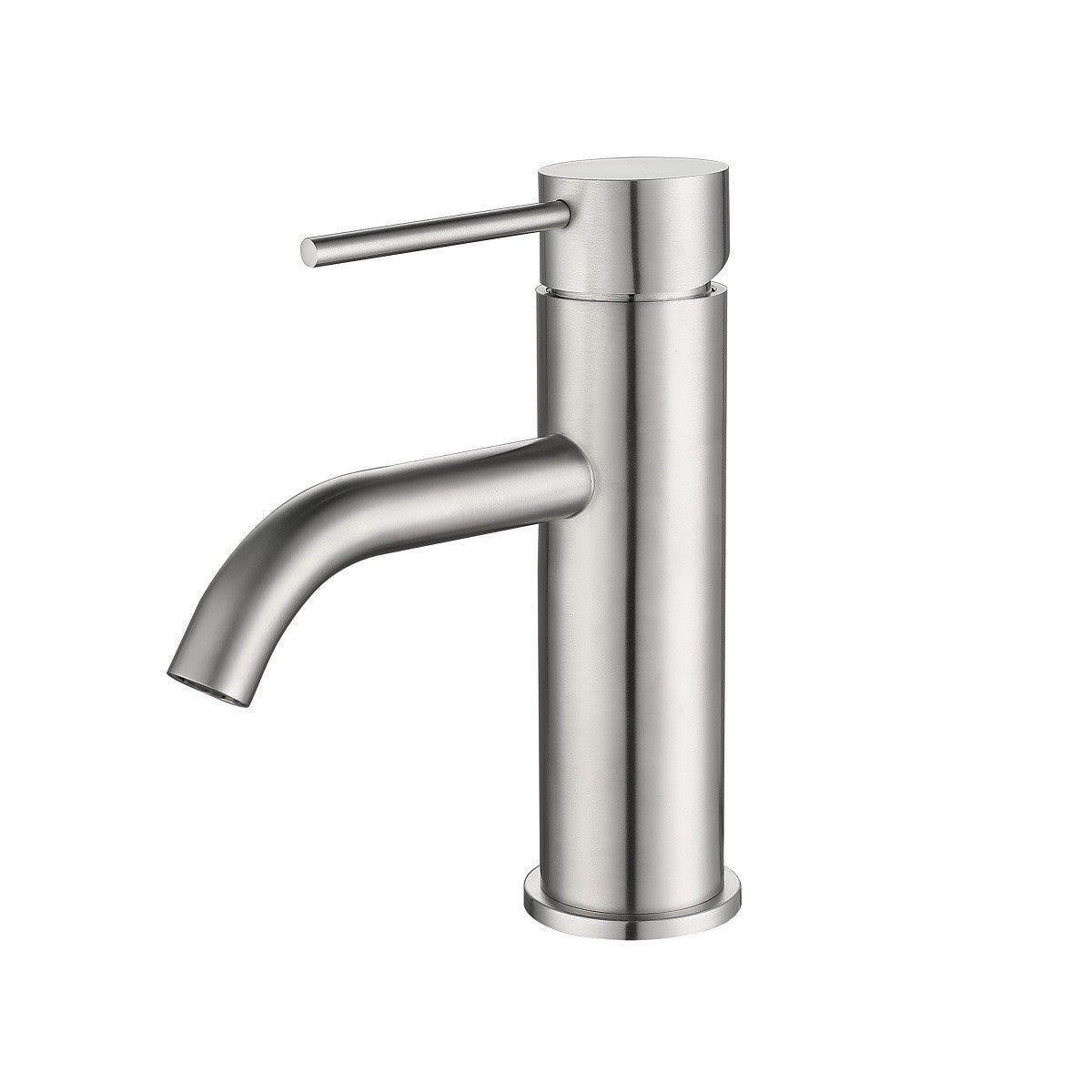 Rubinetto lavabo acciaio inox spazzolato essential