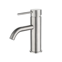 Rubinetto lavabo acciaio inox spazzolato essential