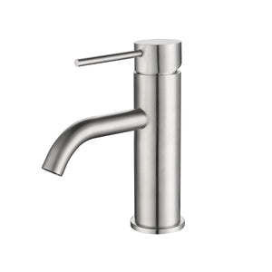 Rubinetto lavabo acciaio inox spazzolato essential