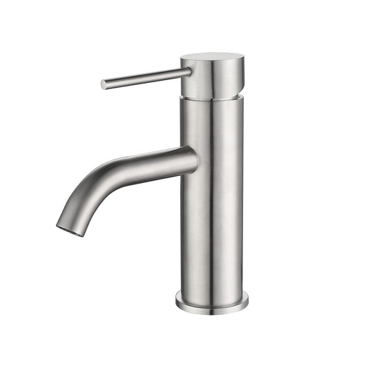 Rubinetto lavabo acciaio inox spazzolato essential