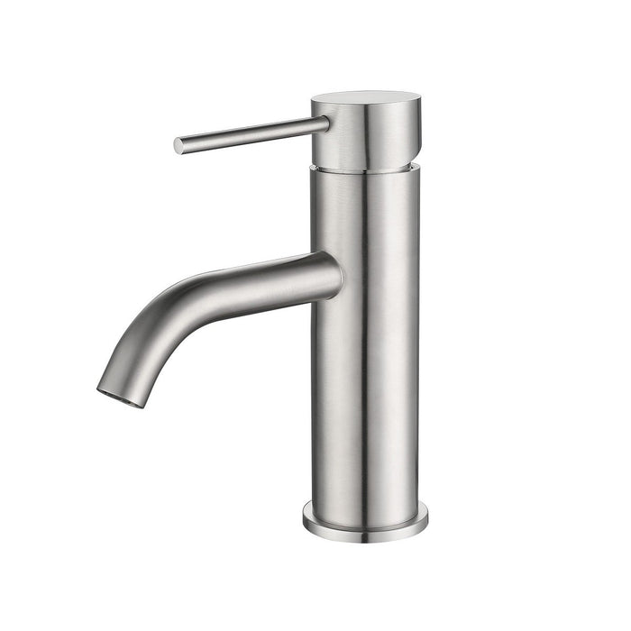 Rubinetto lavabo acciaio inox spazzolato essential