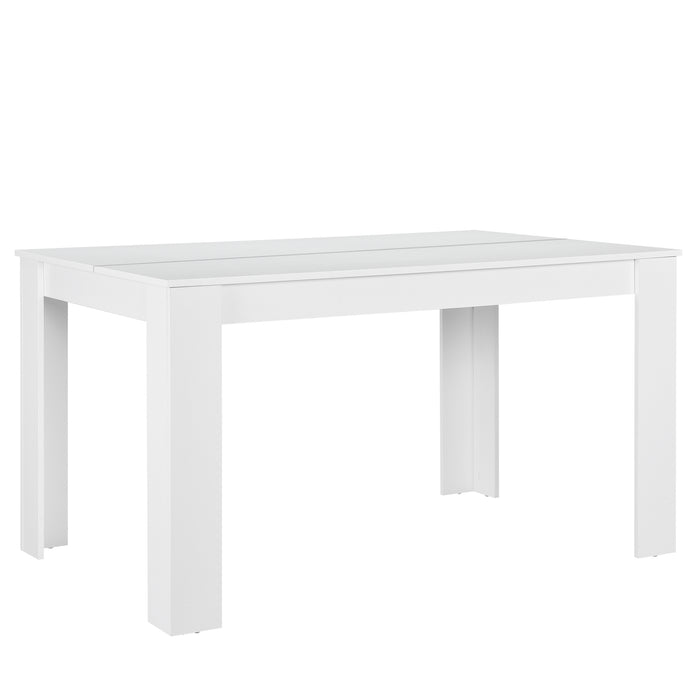 Tavolo da Pranzo Nora Tavolo da Cucina Fino a 6 Posti 77x140x90cm Bianco [en.casa]