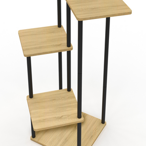 IDMarket - Estante para macetas - DETROIT soporte para plantas 106 cm diseño industrial