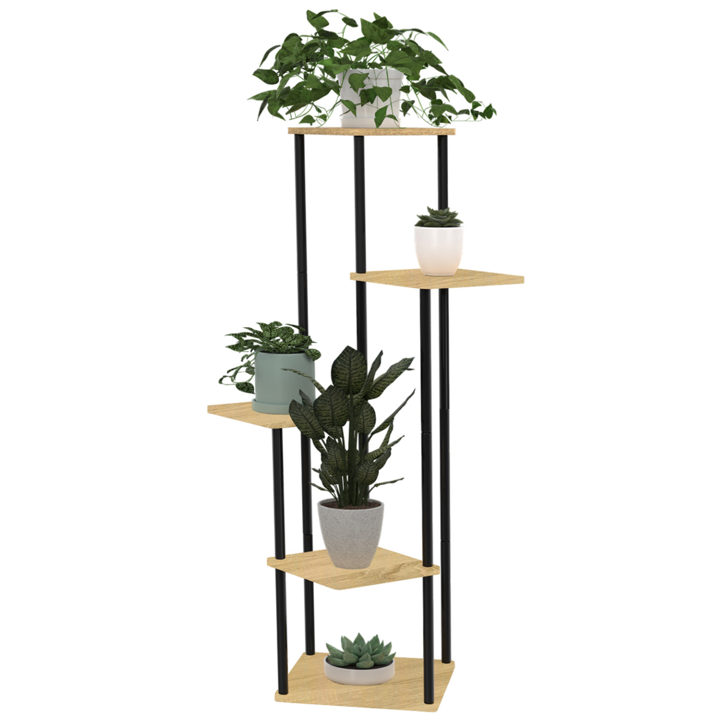 IDMarket - Estante para macetas - DETROIT soporte para plantas 106 cm diseño industrial