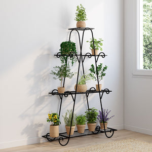 IDMarket - Estante para macetas - soporte metálico para plantas