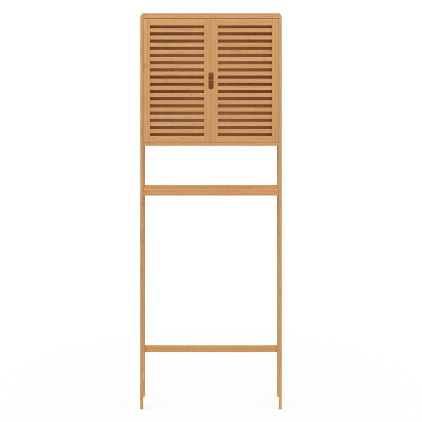 IDMarket - Estantería sobre WC armario de bambú BEA