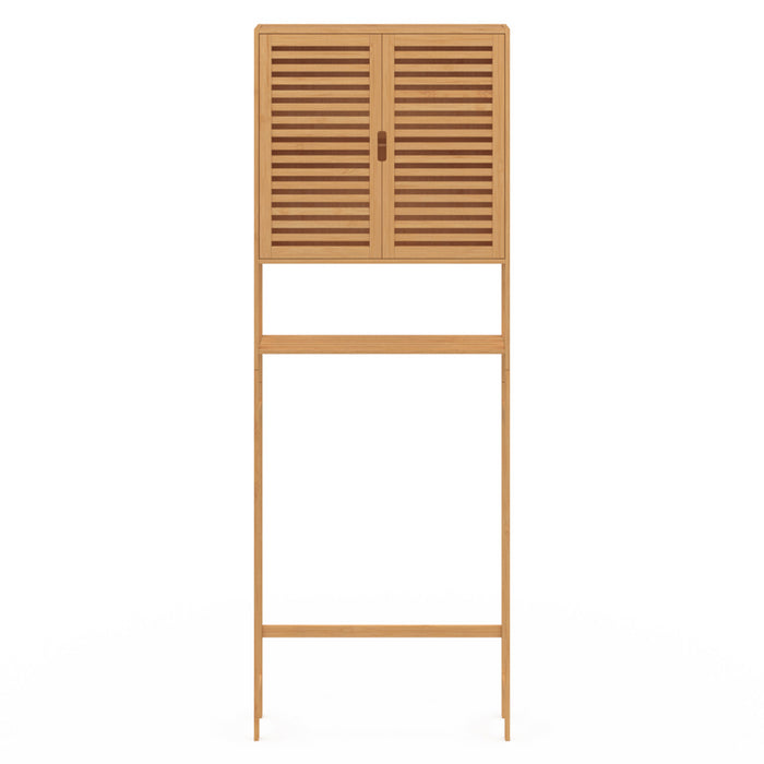 IDMarket - Estantería sobre WC armario de bambú BEA