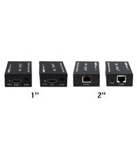 Estensore Hdmi Amplificatore Segnale Video 1080p Rj45 Cat5e Cat6 60mt Maxtech Ext-hdl01         