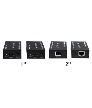 Estensore Hdmi Amplificatore Segnale Video 1080p Rj45 Cat5e Cat6 60mt Maxtech Ext-hdl01         