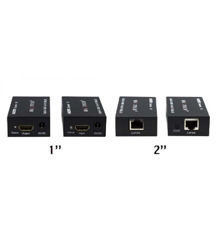 Estensore Hdmi Amplificatore Segnale Video 1080p Rj45 Cat5e Cat6 60mt Maxtech Ext-hdl01         