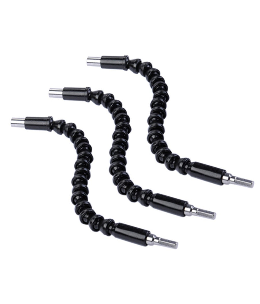 Estensore Trapano Cacciavite Ad Angolo 90° Snake Bit Flessibile Prolunga 2 Pz         
