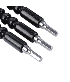 Estensore Trapano Cacciavite Ad Angolo 90° Snake Bit Flessibile Prolunga 2 Pz         