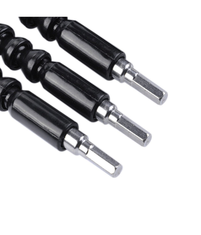 Estensore Trapano Cacciavite Ad Angolo 90° Snake Bit Flessibile Prolunga 2 Pz         