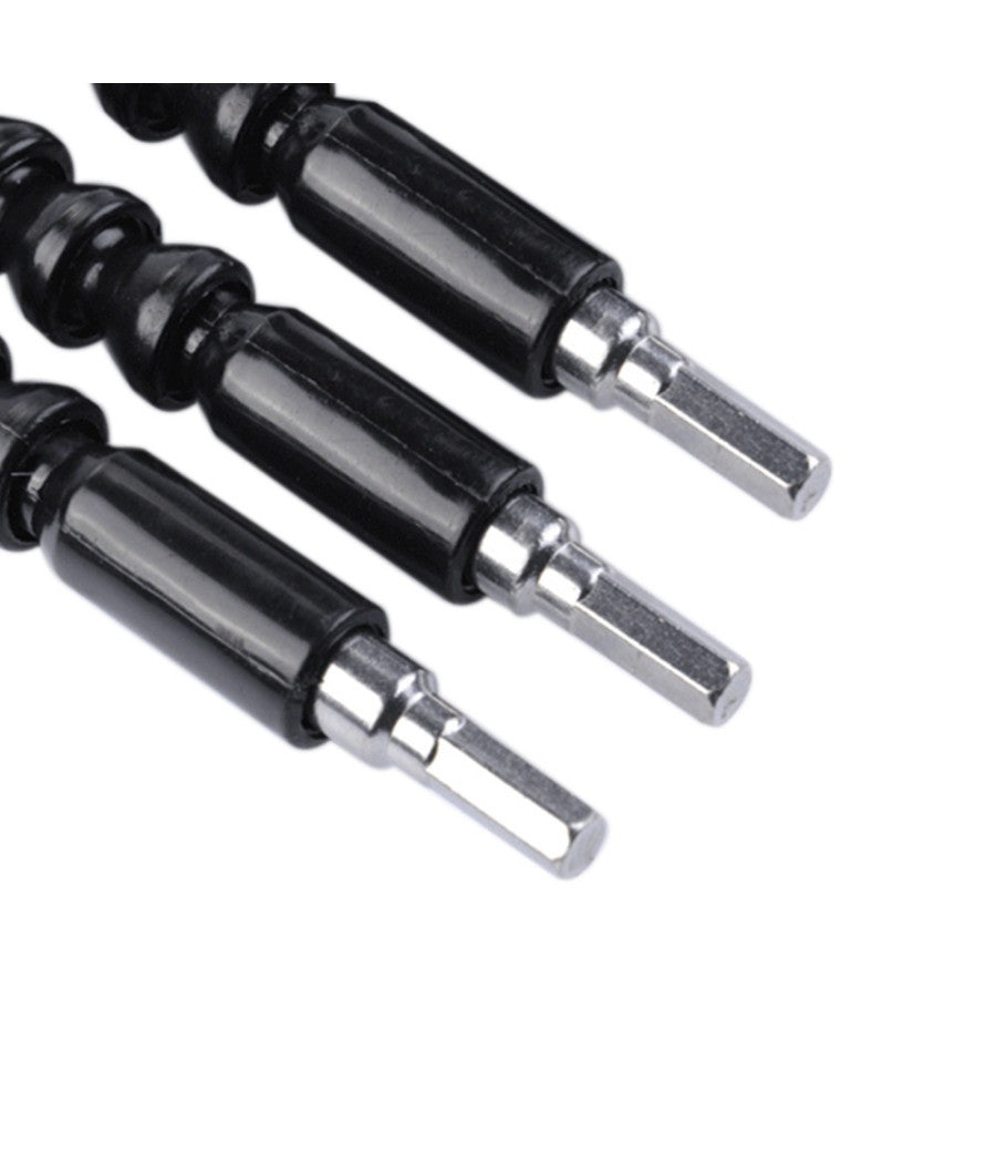 Estensore Trapano Cacciavite Ad Angolo 90° Snake Bit Flessibile Prolunga 2 Pz         