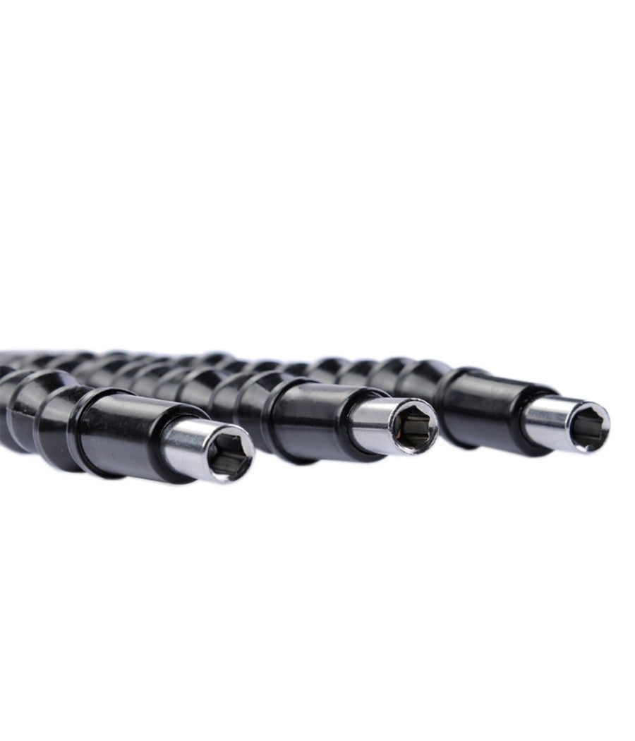 Estensore Trapano Cacciavite Ad Angolo 90° Snake Bit Flessibile Prolunga 2 Pz         