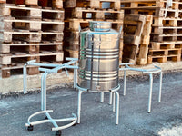 Tecnokit treppiede basso per fusti olio d'oliva da 100 litri