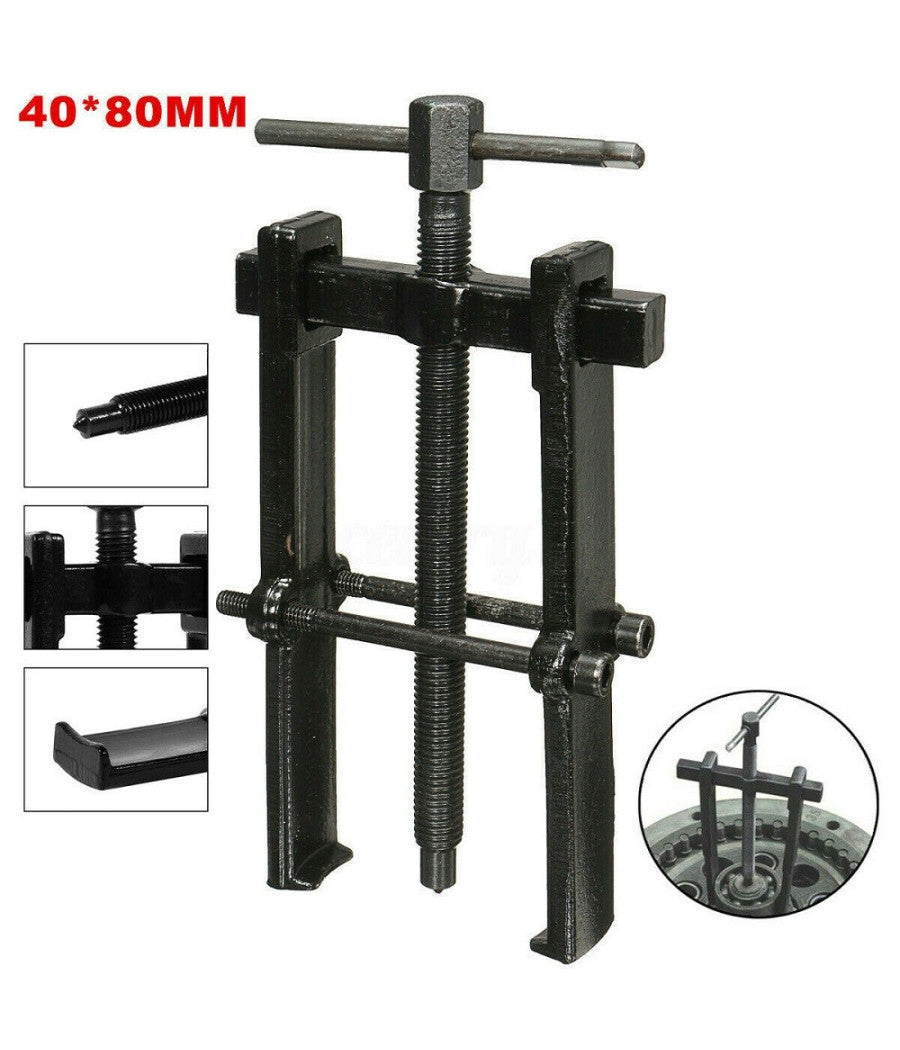 Estrattore Per Cuscinetti Separatore Cuscinetti Meccanici 2 Braccia 40x80mm         