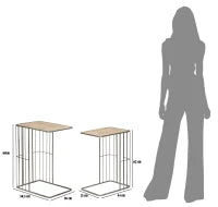 Tavolinetti Industry Coppia Cm 50.5X36X68-44X31X62