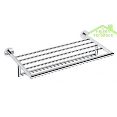 Mensola, mensola con portasciugamani OMEGA ottone cromato 55x12x26,5cm