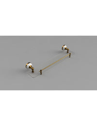 Mensola doccia a parete KERA in ottone e ceramica 60 x13,5x11 cm