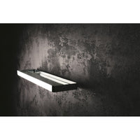 Mensola doccia a parete SOLO in vetro e cromo 50 x2,5 x11 cm