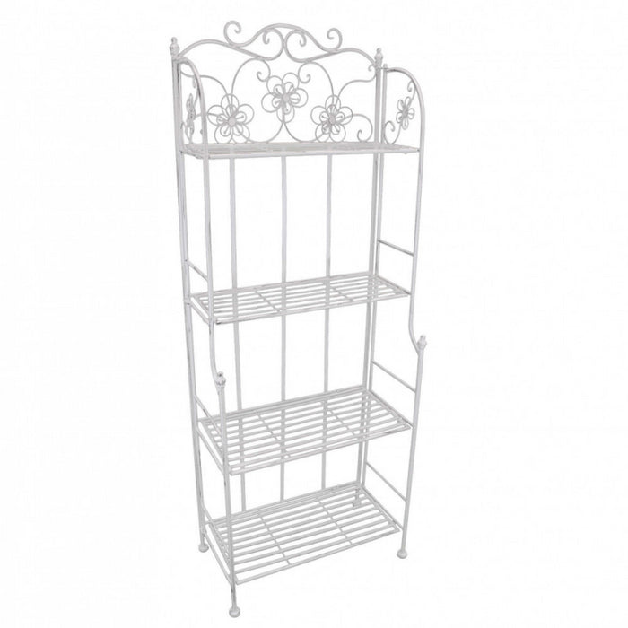 ÉTAGÈRE FLORIANCE 4 PIANI BIANCO ANTICO