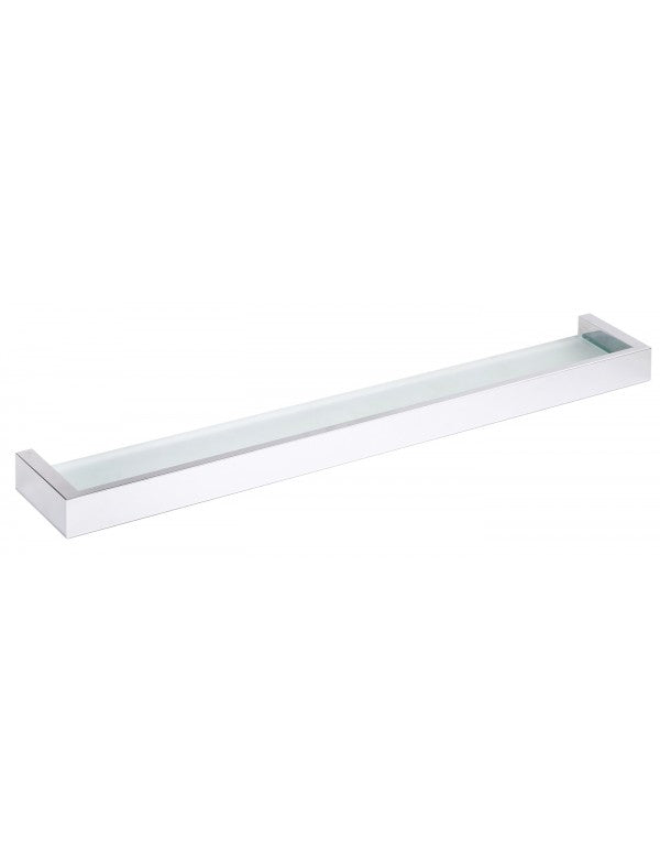 Mensola doccia a parete GAMMA in ottone cromato 60 x10 x3,6 cm