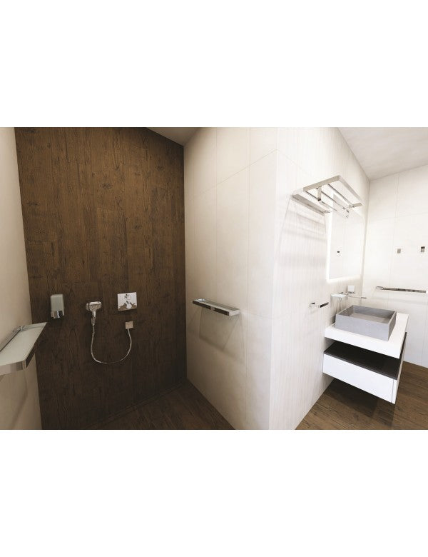 Mensola, portasciugamani SOLO in ottone cromato 60 x10,8 x25,5 cm